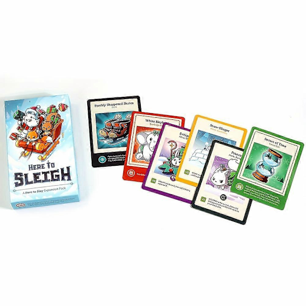 Nye modeller Her for at Smadre Her for at Sleigh Juleudvidelsespakke - Strategisk Rollespil Kortspil til Voksne - 2-6 Spillere, Perfekt til Julen