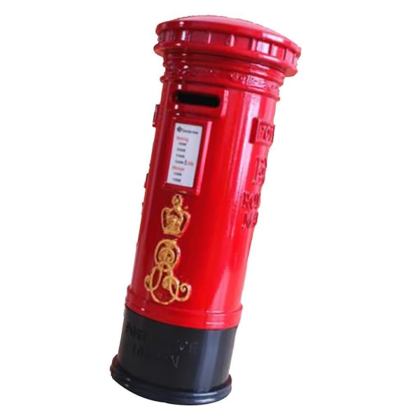 Metal Storbritannien London Street Rød postkasse Sparegris Postboks pengekasse
