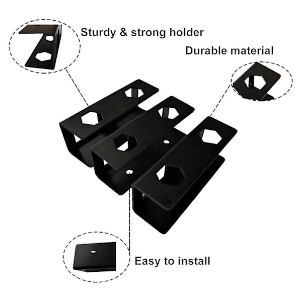 Laptop Stativ Under Skrivebord Pladsbesparende Holder Montering Notebool Holder Display