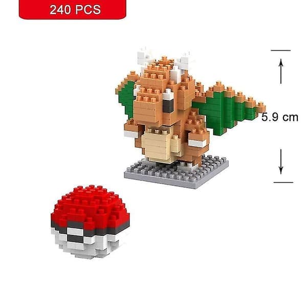 Nanoblocks Små Byggeklodser Pikachu Murstensmodel Pædagogisk Legetøj Til Børn Fødselsdag Murstensklodser Charizard Charizard
