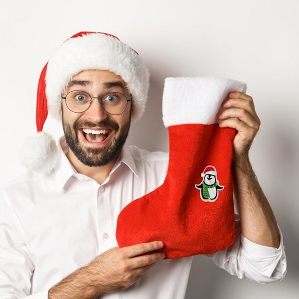 34 Juljärns-lapp, julgran snöflingor broderi
