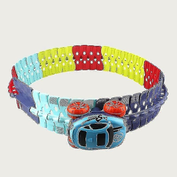 Muuttuva Rata LED-valoilla Kilpa-auto Joustava Rata & Sähköautosetti JZ 92pcs