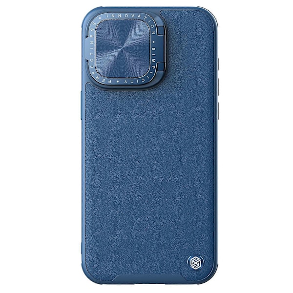 NILLKIN CamShield Prop iPhone 15 Pro Max -kotelo Kameran Peite PU-nahka+PC+TPU Magneettinen Puhelimen Kotelo Multicolor Style A