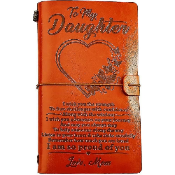 Tyttärelleni Nahkalehti äidiltä - Olen ylpeä sinusta, rakas äiti -  140-sivuinen muistikirjalahja, uudelleentäytettävä matkapäiväkirja e52a |  Fyndiq