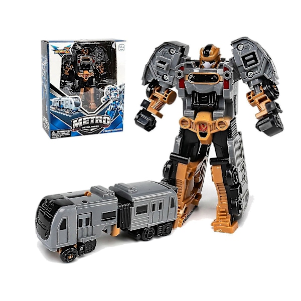 Transformer Bil Robot Mecha Super Forvandling Gud af Krig Tank Fly Model Tegneserie Legetøj Puslespil Børn Drenge Train brown