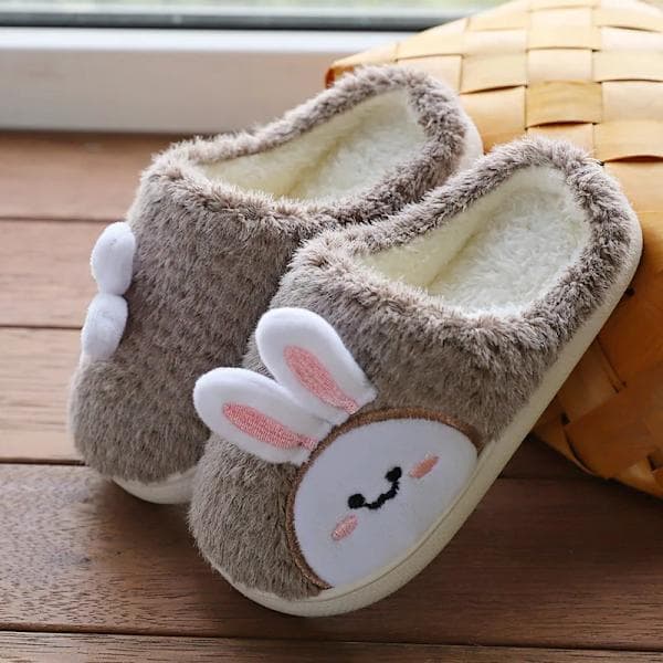 Nye hjemmesko til børn drenge piger efterår vinter hjem sjove søde flip-flops kaffe 24-25(16cm) coffee 24-25(16cm)