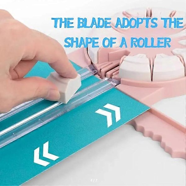 Paper Craft Edge Cutter, 12-in-1 pyörivä paperileikkuri, paperileikkuri askarteluun, monitoiminen leikkauskonepaperi aaltoviivoilla askarteluun black