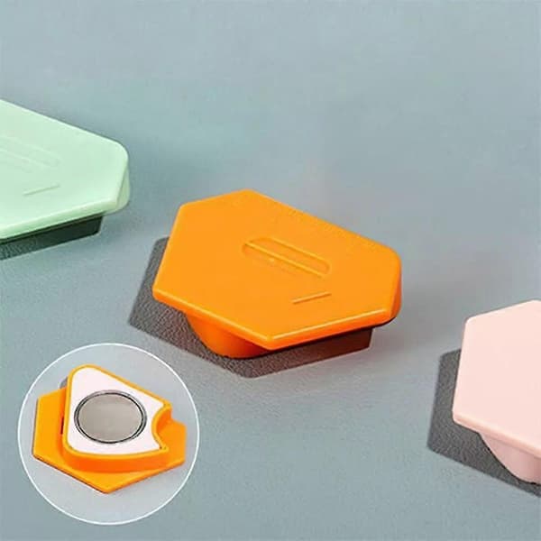 Magnetisk Sömsguide för Symaskin, Polygonal Sömsguide Fållvikare Orange