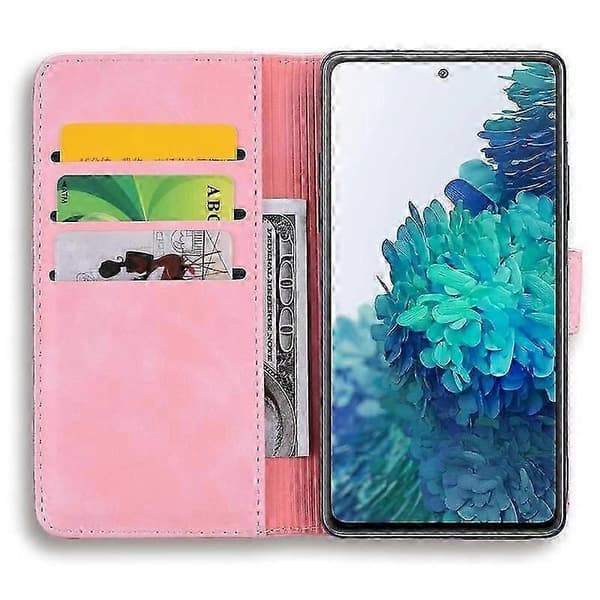 Plånboksfodral för Samsung Galaxy S20 FE Premium PU-läder Flip Cover Mandala Pink