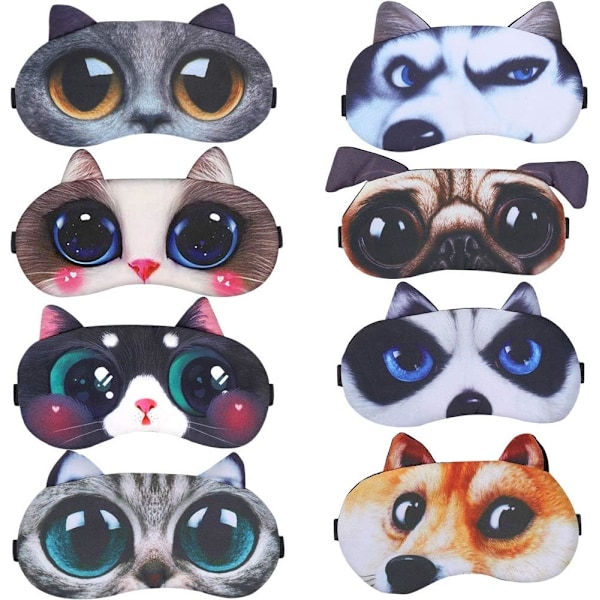 Cute Sleep Blindfold,Eye Mask Soft Fluffy Sleep Shade Cover Rest Eyepatch Blindfold Shield Travel Sleeping for Eye Mask Sleep Mask Daydream Sleep Mask