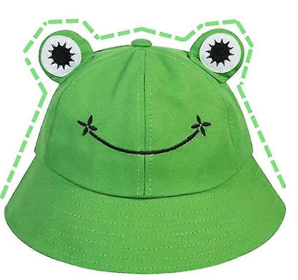 Frø Hat Bucket Solhat Til Kvinder Frø Sommer Udendørs Foldbar Green