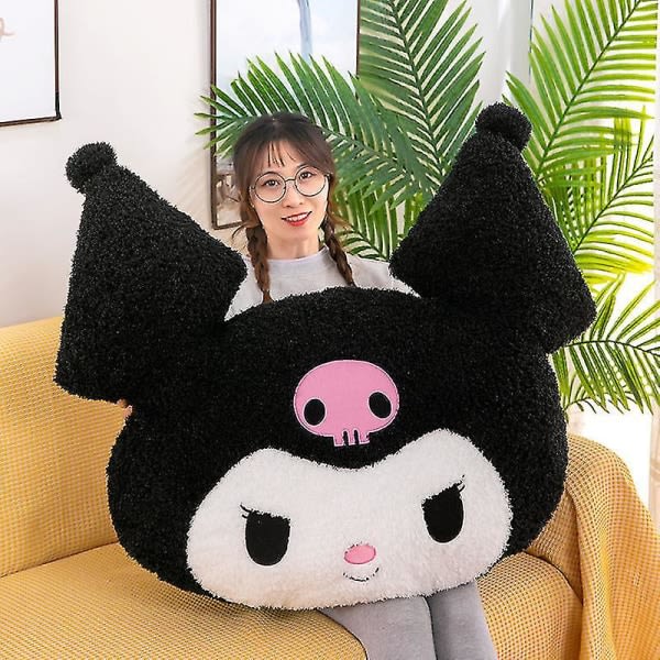 Kawaii Oversized Kuromi Melody Sanrio Plyschkudde Söt tecknad docka Soffa Alla hjärtans dag Flickväns födelsedagspresent C C