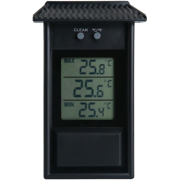 Digital Maximal Termometer Monitor Temperaturer Hemma Trädgård Växthus Används