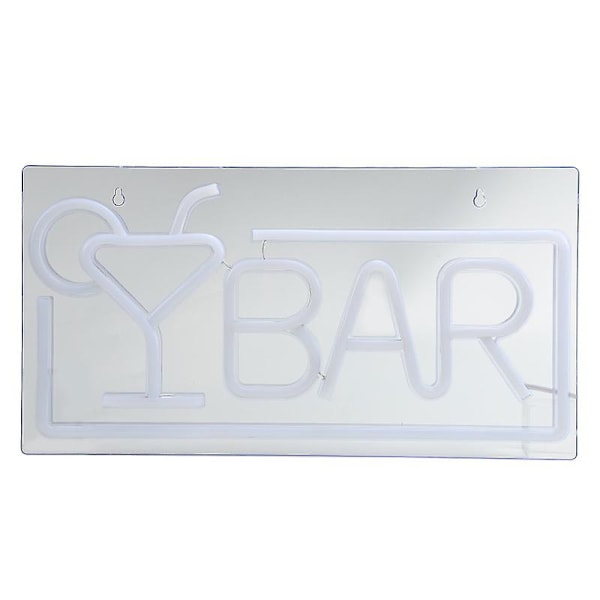 1 stk. Neon LED Bar Neon Bogstav Vægkunst Lysskilt USB Neonlampe til Bar Klub Fest Deco Gave Festdekoration, 42*22cm