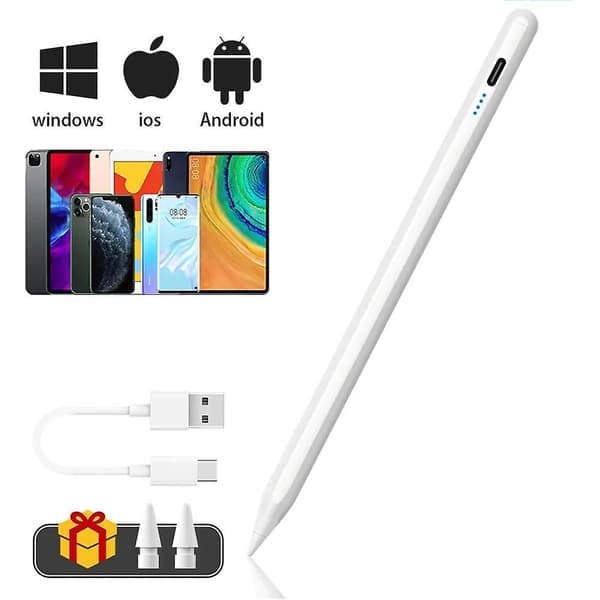 Universal Stylus Pen til Android/iOS/Windows - Kompatibel med iPad, iPhone, Samsung, Huawei, Lenovo, Xiaomi & Alle Touchscreens