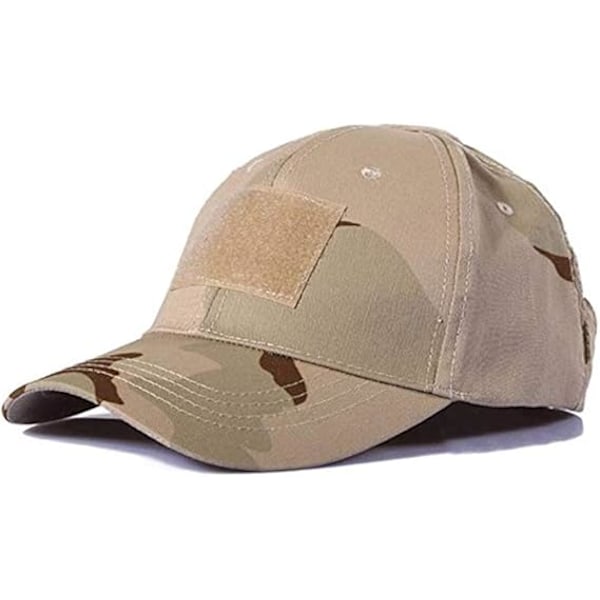 Baseball Cap Camouflage, Taktisk Hat Army Military Camo Caps Menn Gutt Unisex Bomull Solhatter for Fiske Camp