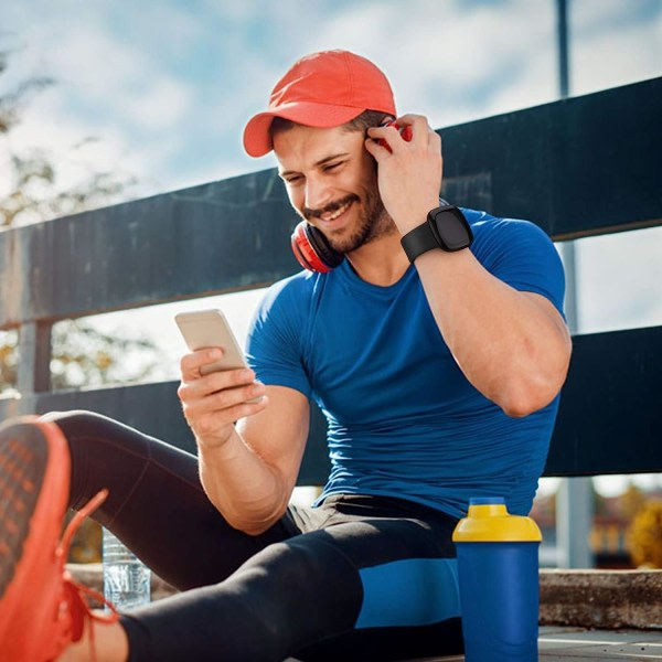 [3-pack] Remsorband kompatibel med Fitbit Versa 3/Fitbit Sense, Mjuk silikonrem för Fitbit Versa 3/Fitbit Sense Smartwatch