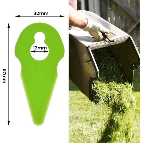 Gräsklipparplastblad för kompatibel med Gtech ST01 ST02 ST04 ST20 grästrimmer (50-pack)