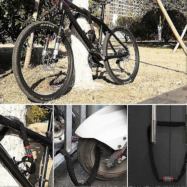 Digital Cykellås Kædelås Scooter Cykellås Cykellås Selvoprullende