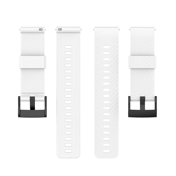 For Suunto 7 ensfarget silikonrem - Perfekt hvit 0 hvit White