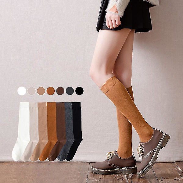 Luistelu sukat Vaaleat läpinäkyvät polven korkuiset luistelu sukat Luistelu nylon sukat (Calf socks) Black * Mocha