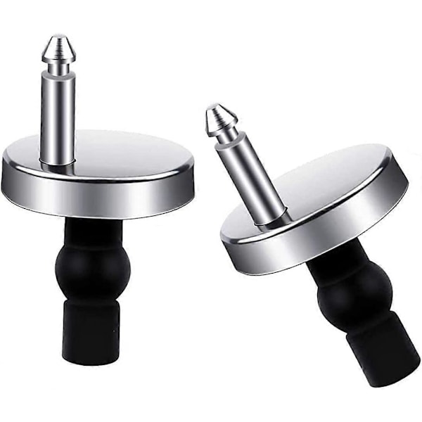 1 par toalettlock med snabbavlossning, toppfäste, expansionsgummibultar 45 mm