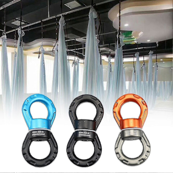 Aerial Dance Swing Spinner Hängare Swing Swivel För Utomhusbruk Black