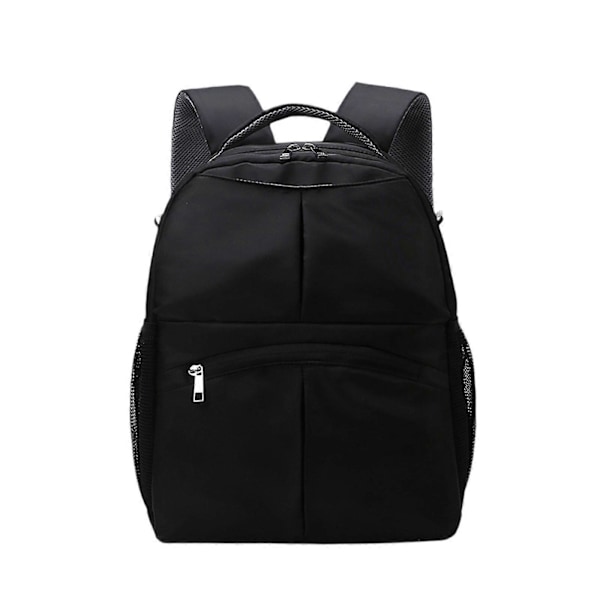 Vauvan hoitolaukku sivutaskuilla, vedenpitävä, kuiva- ja märkäosasto, kantokassi, harmaa Black 30cmcx18cmx39cm