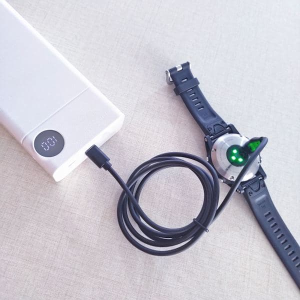 USB-C-älykellon latauskaapeli musta Garmin Fenix 5 / 5X / 5S / 6 / 6X / 6S musta