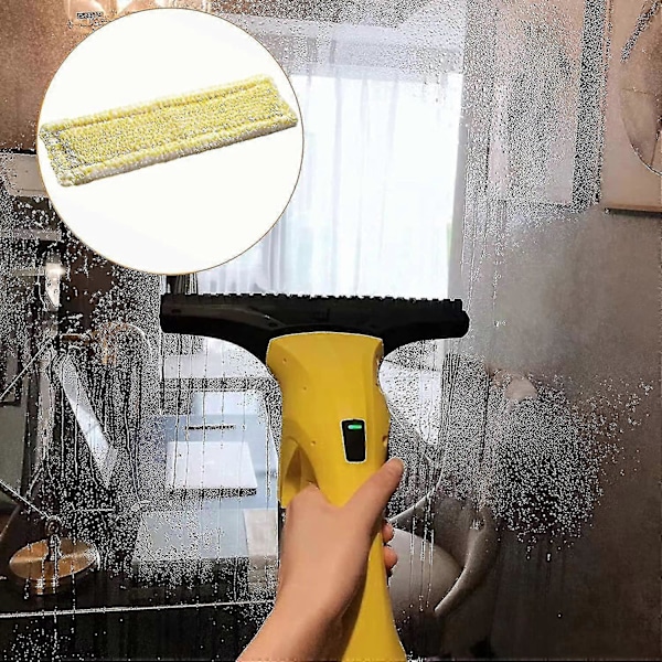 3-pack Fönstertvätt Ersättnings Mikrofiber Moppdynor Kompatibla med Kärcher WV2 Plus WV5 Premium