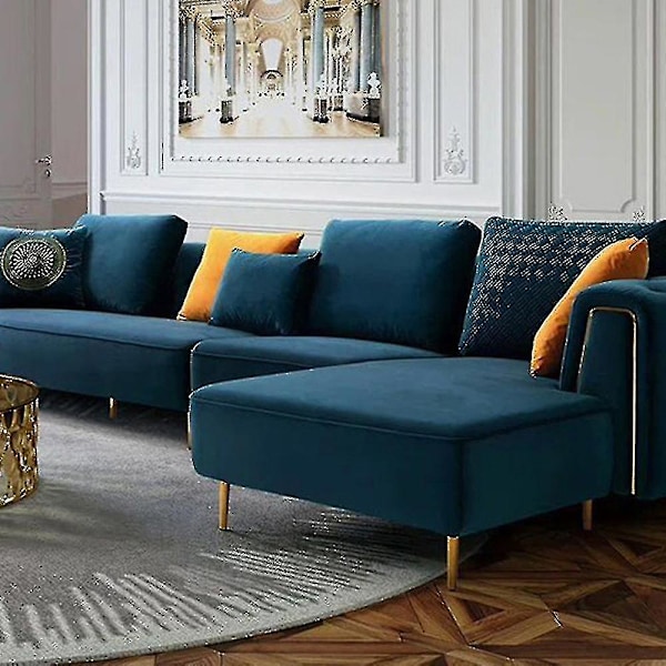 Sett med 4 møbelben, skråstilte sofaben, bordben, skapben, nattbordsben i metall, for salongbord, skap og sofaer, lastekapasitet 300 kg gold black 20cm
