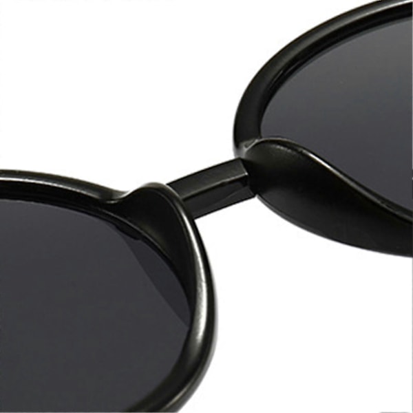 Dam Solglasögon med Rund Stor Båge, Överdimensionerade Runda Bågar, Personliga Solglasögon för Sport och Utomhusaktiviteter Gradient Black Frame