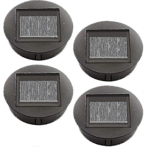 4 Stycken Ersättnings Solcellslampor Med LED-lampor, Ersättnings Topplampor för Solceller, LED Solpanel Lyktlock För Utomhus Hängande Trädgårdslykta Qyroa