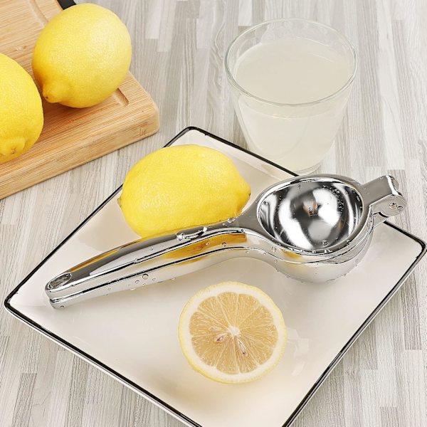 Citronpressere, Manuel Citronpresser med blødt greb, Højtydende, til at presse citron og citrusfrugter, Nem at rengøre, 8,8 tommer