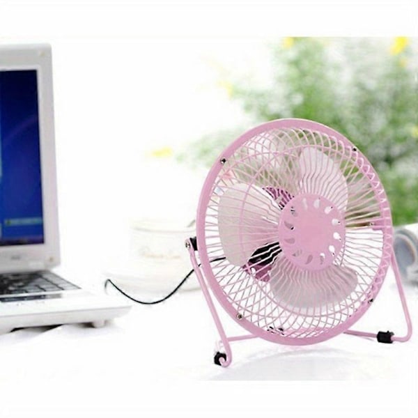1 stk. Bordventilator, Bærbar USB Plug-in Lille Jernventilator, Lille Ventilator Til Kontor, Hjem, Elektrisk Ventilator Green