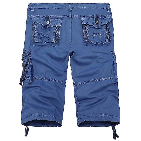Mystdiy Herr Outdoor Casual Cargo Shorts Blue 31