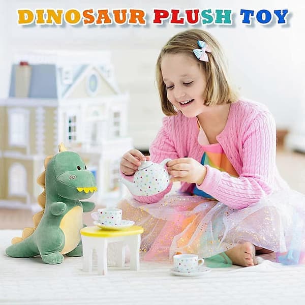 Söpö Dinosaurus Pehmeä Pehmolelu Vihreä Green