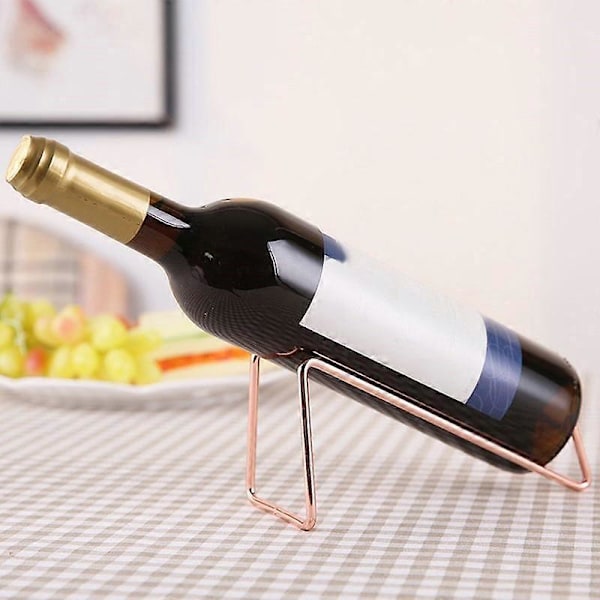 Metall Vinstativ Veggmontert Rødvinsflaskeholder Champagne Utstillingsstativ black