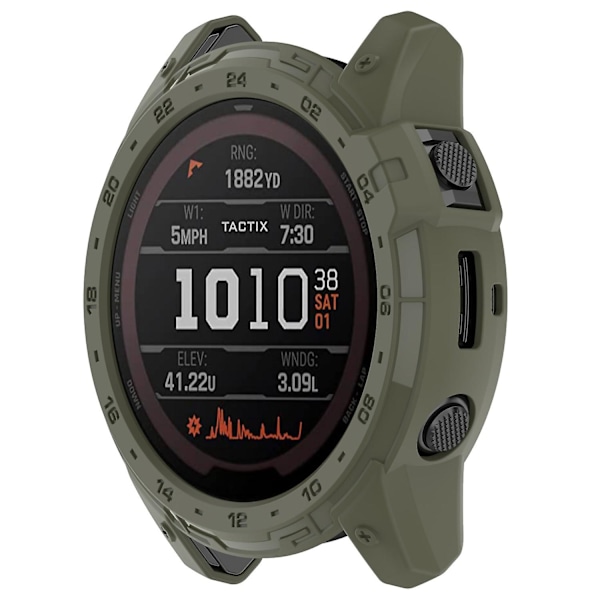 Garmin Enduro 2/Tactix 7 TPU-kotelo, nopea irrotus, urheilukello, ontto kotelo Green Style C Other Smartwatch Model