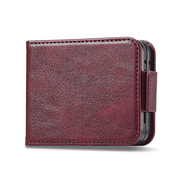 RFID-nahkainen puhelinkotelo Samsung Galaxy Z Flip5:lle Red