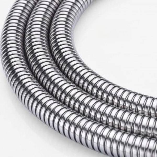 3m duschslang - slang för dusch i rostfritt stål silver
