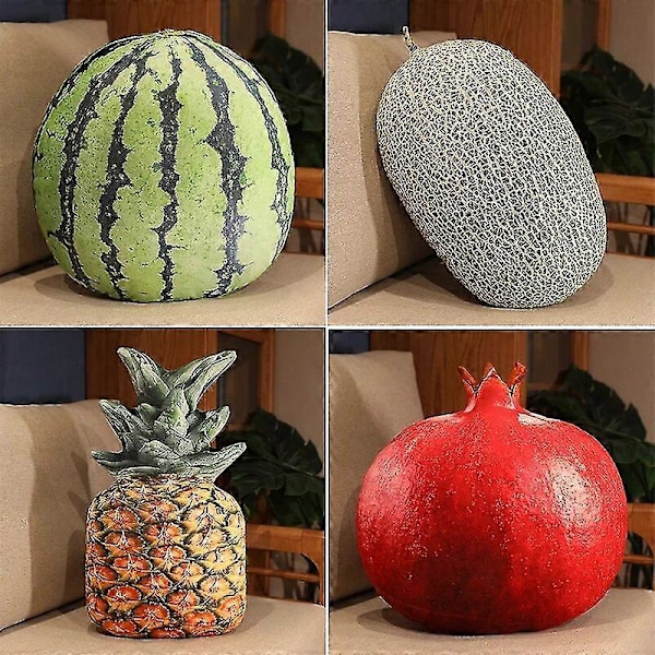 35-55 cm Eläväiset Hedelmäpehmolelut Simuloitu Omena Vesimeloni Mlemon Lychee Ango Mansikka Ananas Durian Täytetty Tyyny Kiwi   A 35-55cm