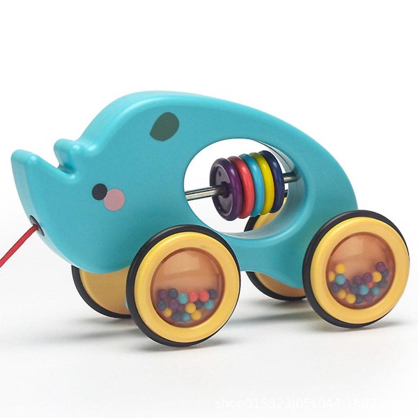 Pull Toys Pull Along Rolling Animal Toy Pull Leker For Småbarn For Barn Rhino
