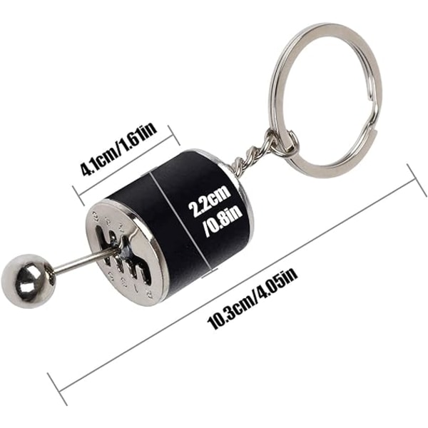 1 stk. Bilskifter nøkkelring, kreativ automatisk girskifter modell nøkkelring, bilgirformet nøkkelring i metalllegering, nøkkelring for menn, gave, biltilbehør