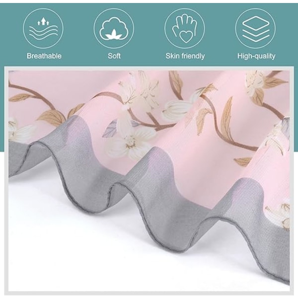 Blomstermønstret Chiffon Skjerf - Lett Skjerf Dame Blomster Chiffon Skjerf Kvinner for Sommeren