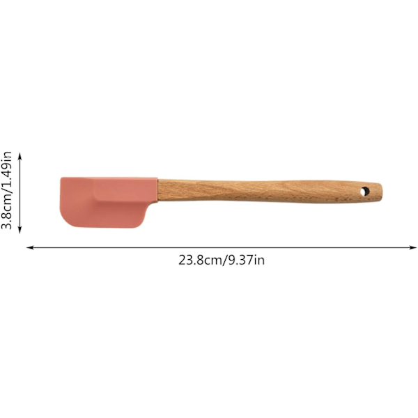 Bakeware-arrangør Rundt treskaft Silikonspatel Husholdningsblandingsskrape Kjøkkenbakekakeskrape Bakeware med lokk