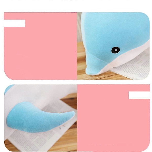 Dolphin Plyschdjur Kudde Super Mjuk Delfin Havs Djur Plyschleksaker Dockor Sov Kudde för Pojkar Flickor Presenter Snabb Pink 50CM