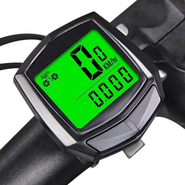 Cykel speedometer, cykel speedometer cykelcomputer med LCD-display nøjagtig speedometer