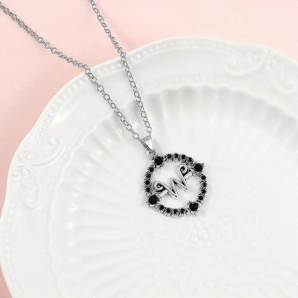 Black Wednesday Halskje - Premium Svart Diamant Halskje For Menn