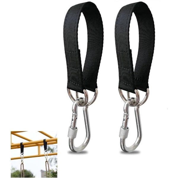 To-delt - Gynge strop - 50cm - Sort